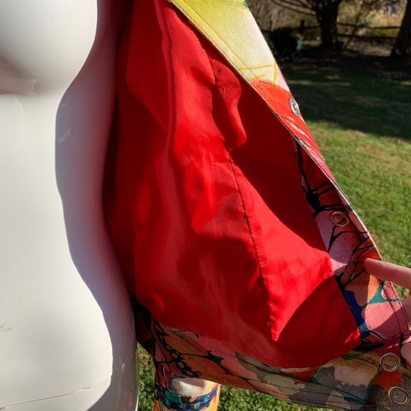 EUC Chico's printed jacket sz 0 (4/6) - Picture 4 of 4